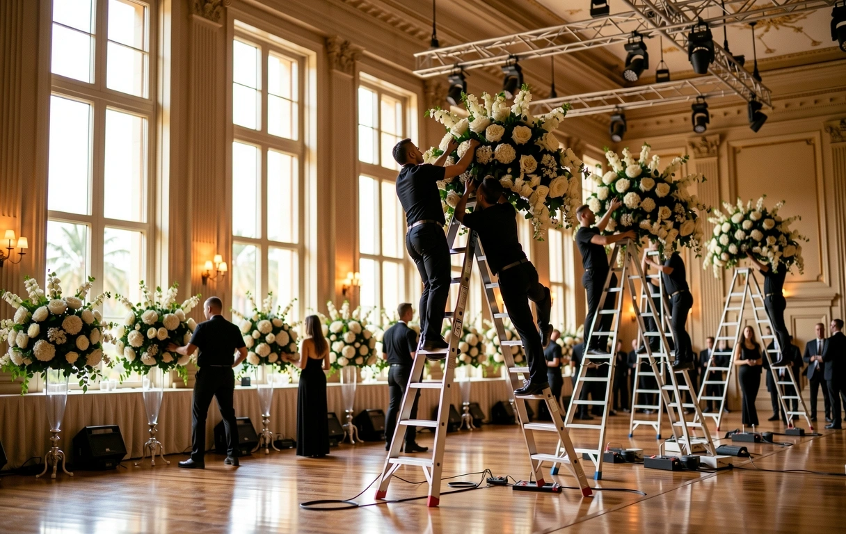 Professional event production setup in Los Angeles